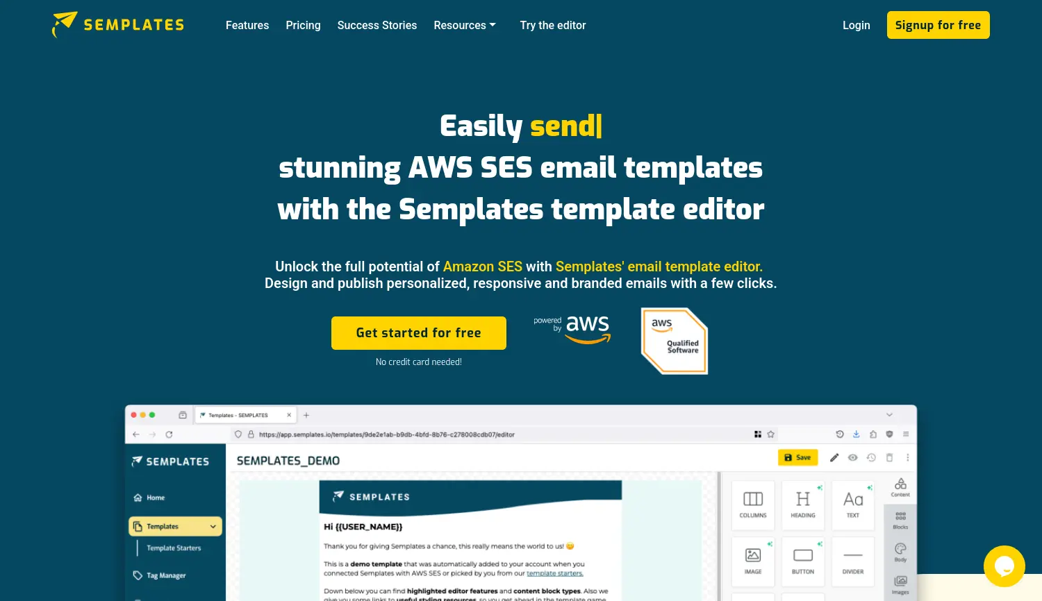 Website der Firma Semplates