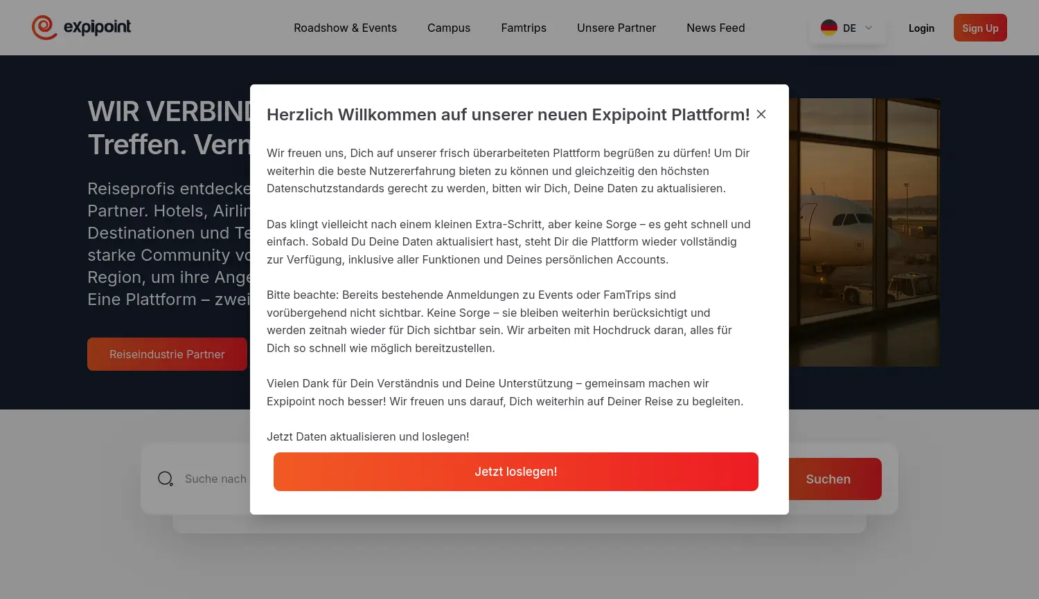 Website der Firma Expipoint