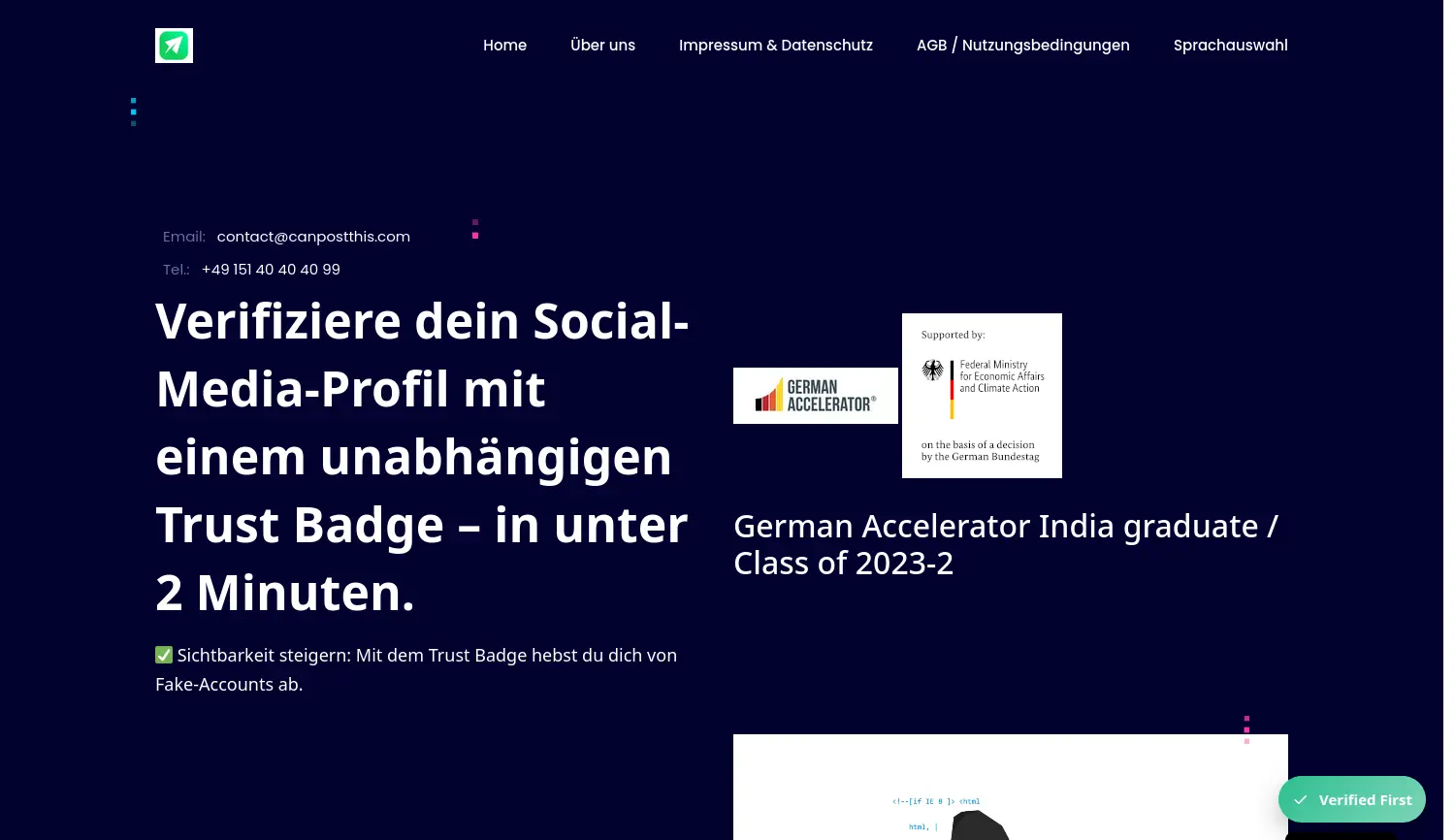 Website der Firma CanPostThis