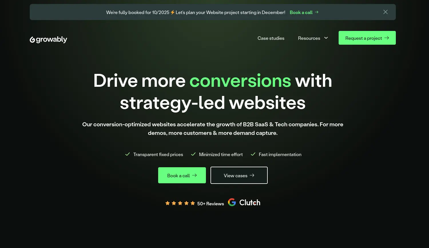 Website der Firma Growably GmbH