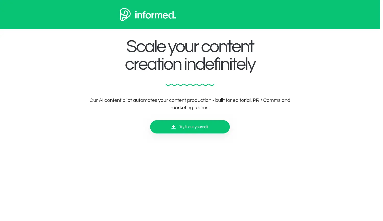 Website der Firma informed