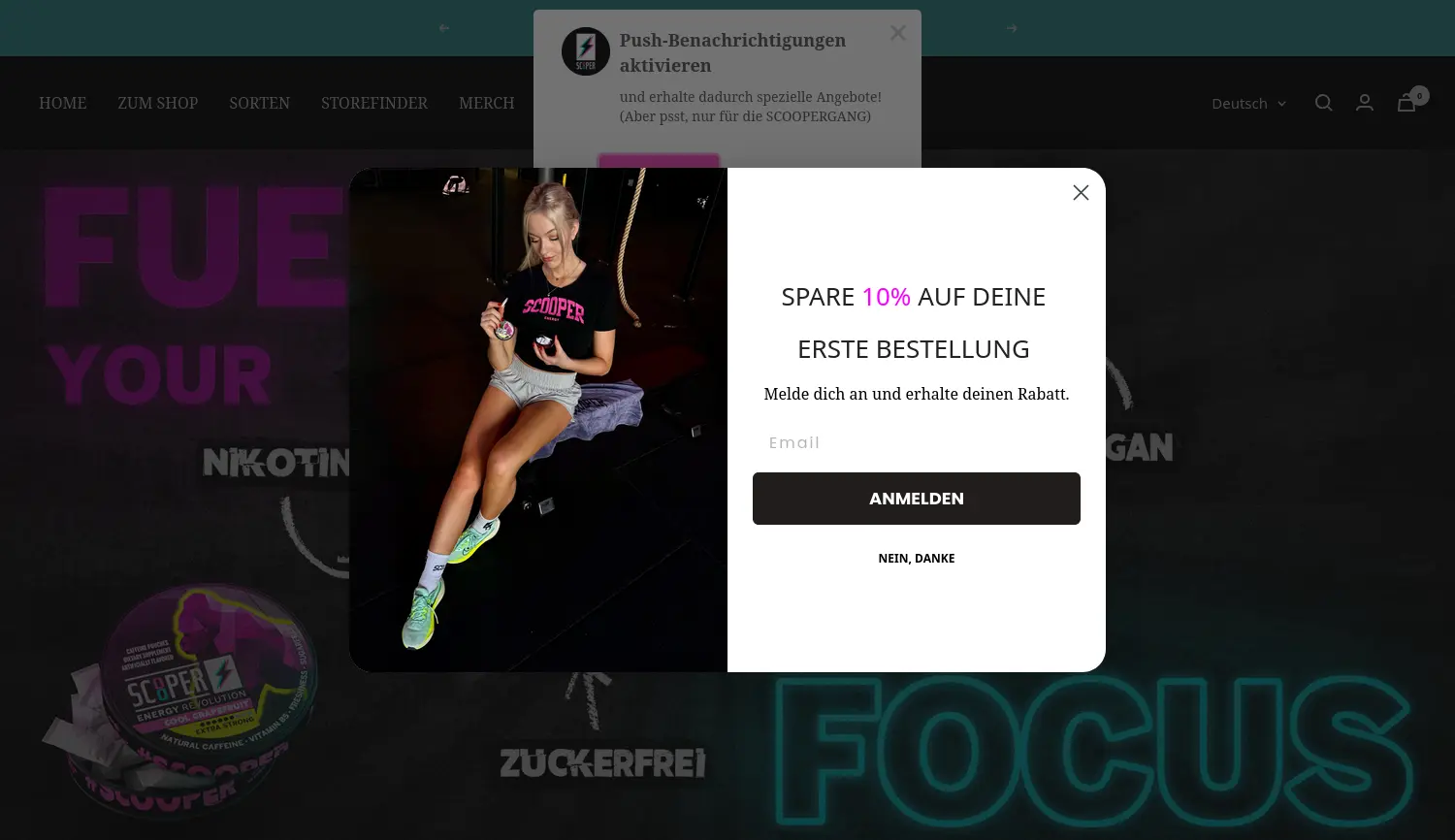 Website der Firma SCOOPER Energy