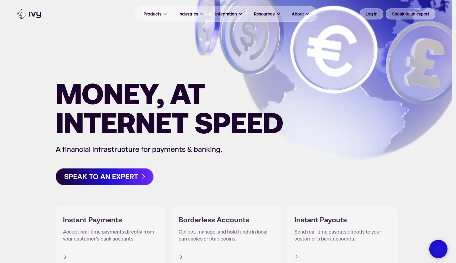 Website der Firma Ivy GmbH