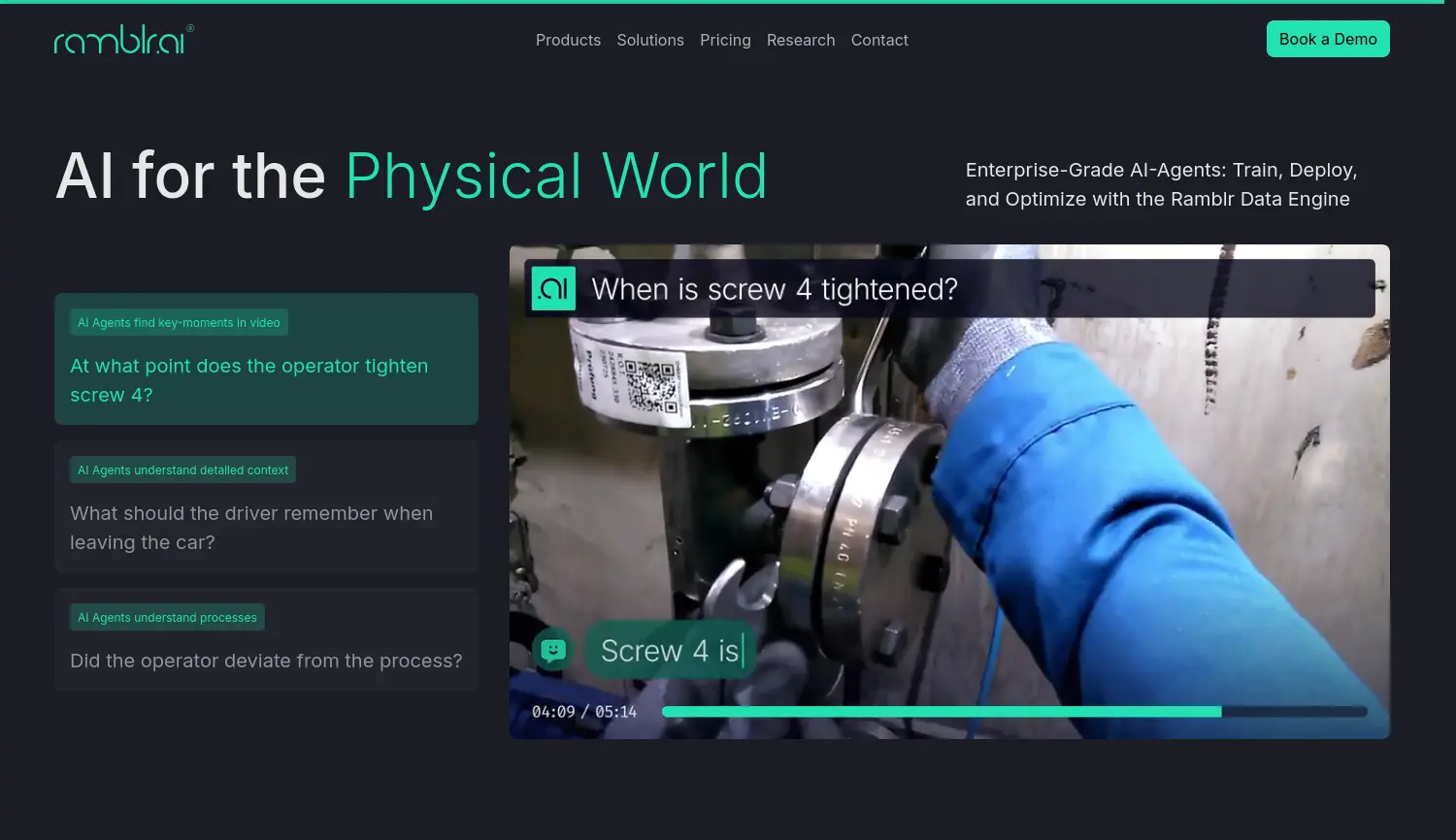 Website der Firma Ramblr GmbH