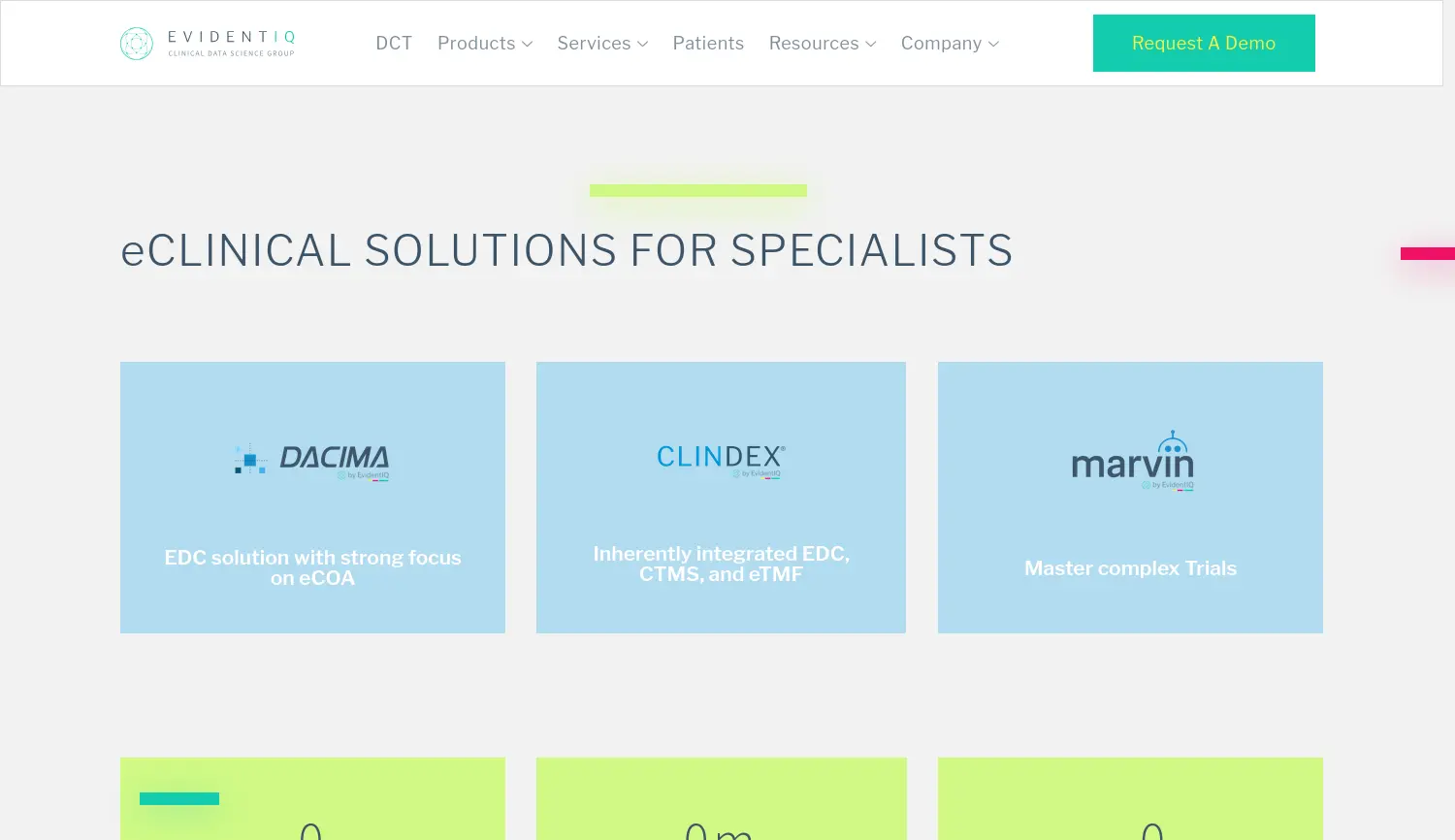 Website der Firma EvidentIQ Group GmbH