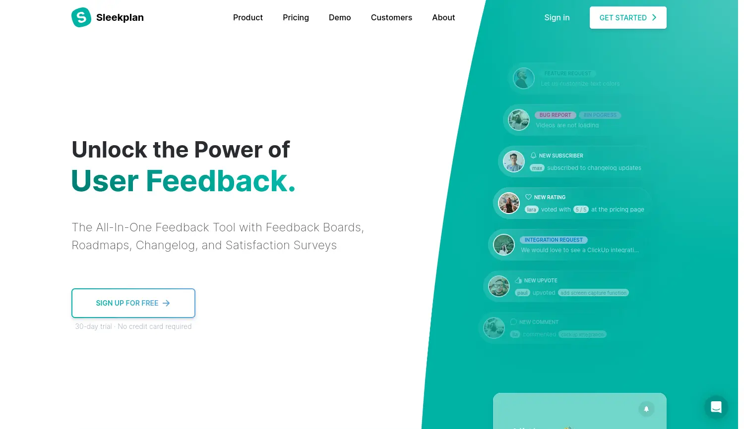 Website der Firma Sleekplan