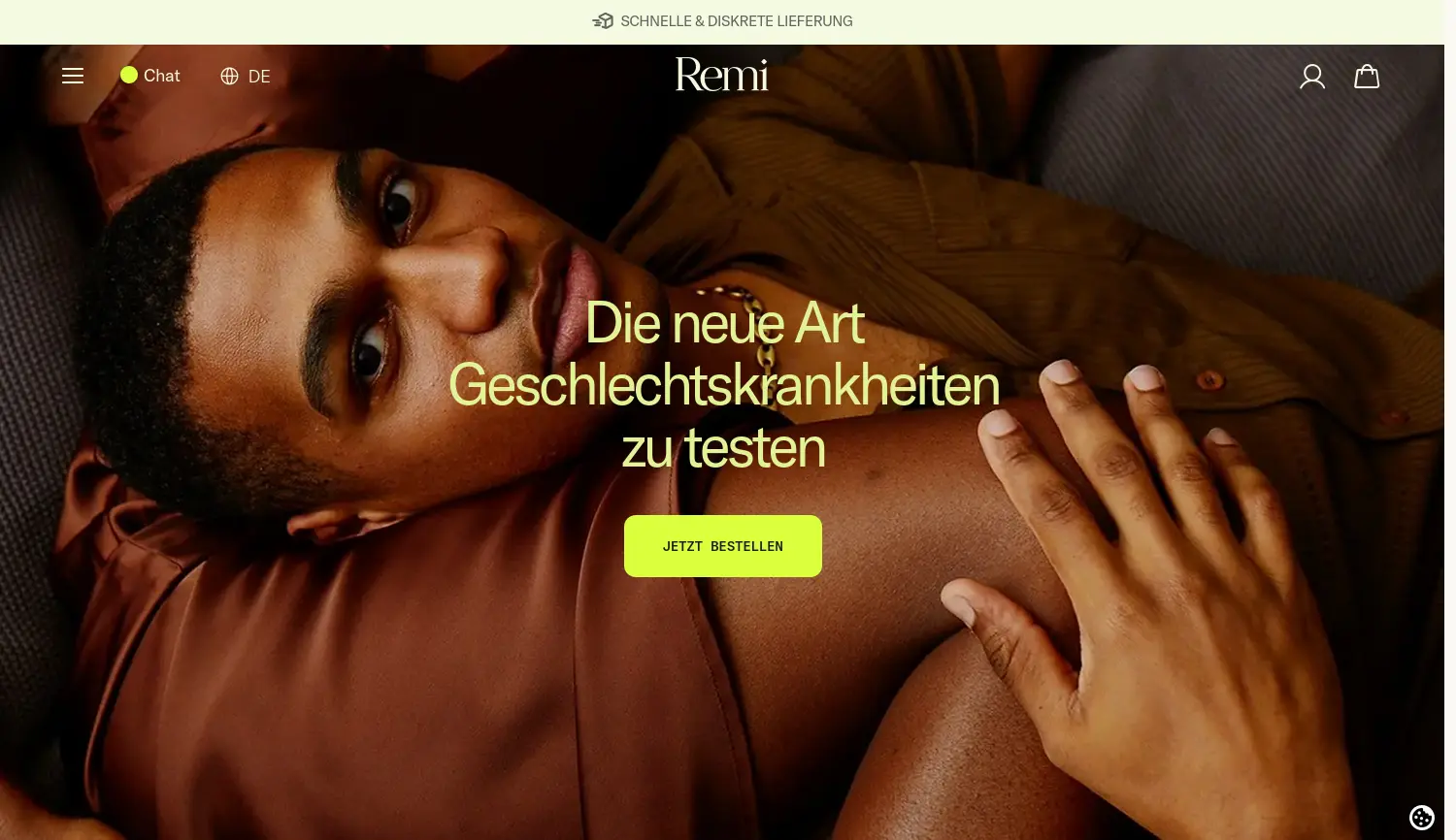 Website der Firma Remi Health GmbH