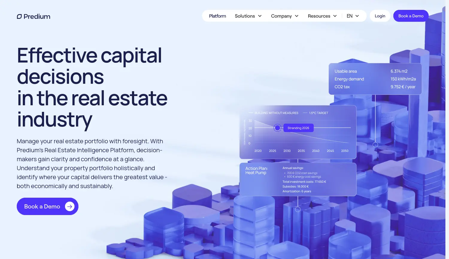 Website der Firma Predium