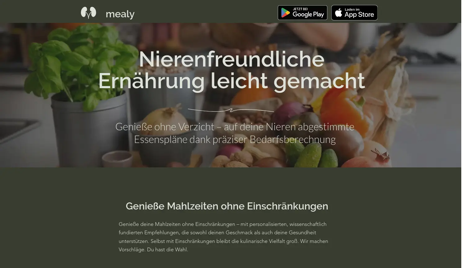 Website der Firma mealy