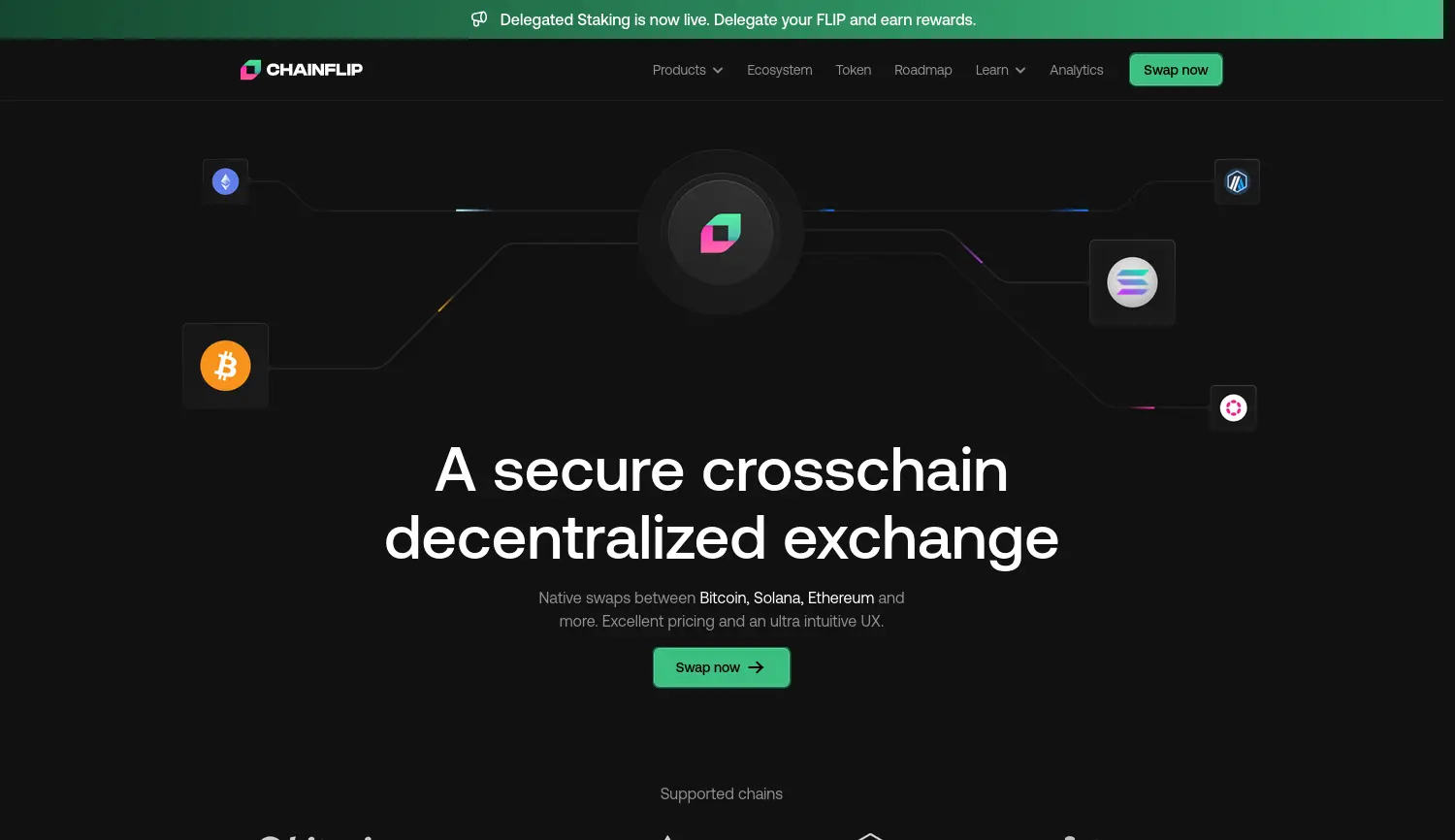 Website der Firma Chainflip