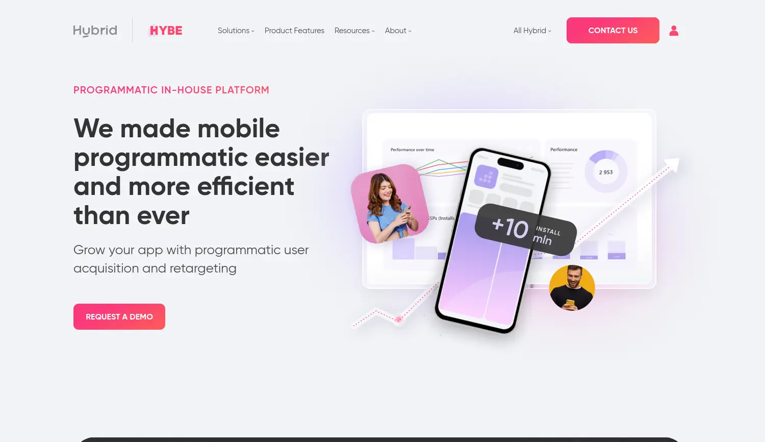 Website der Firma Hybe