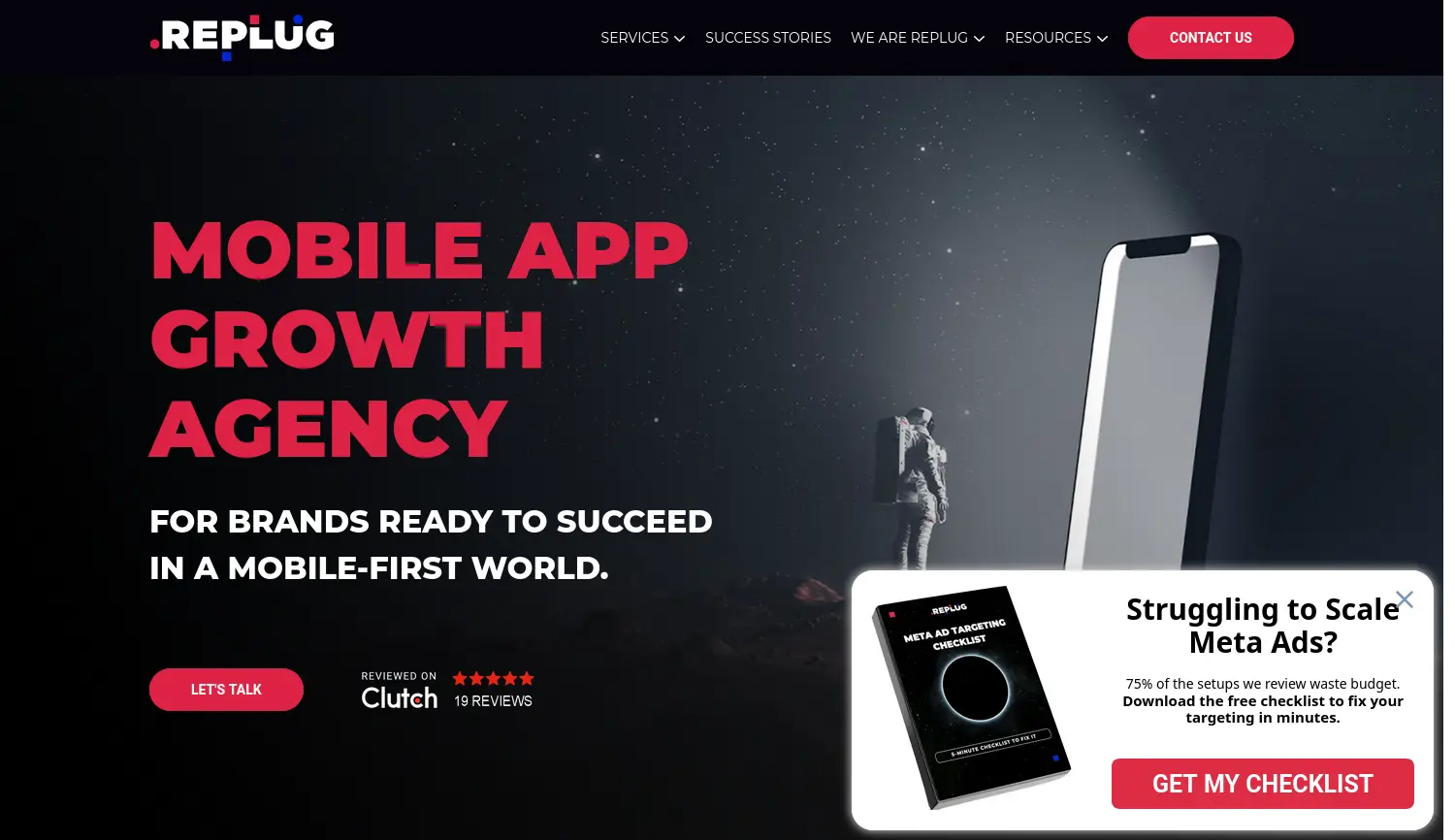 Website der Firma REPLUG GmbH