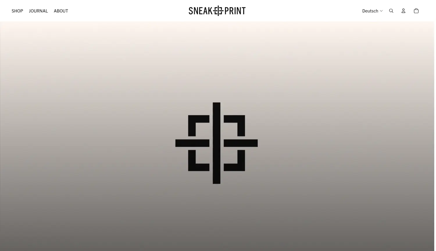 Website der Firma Sneakprint GmbH
