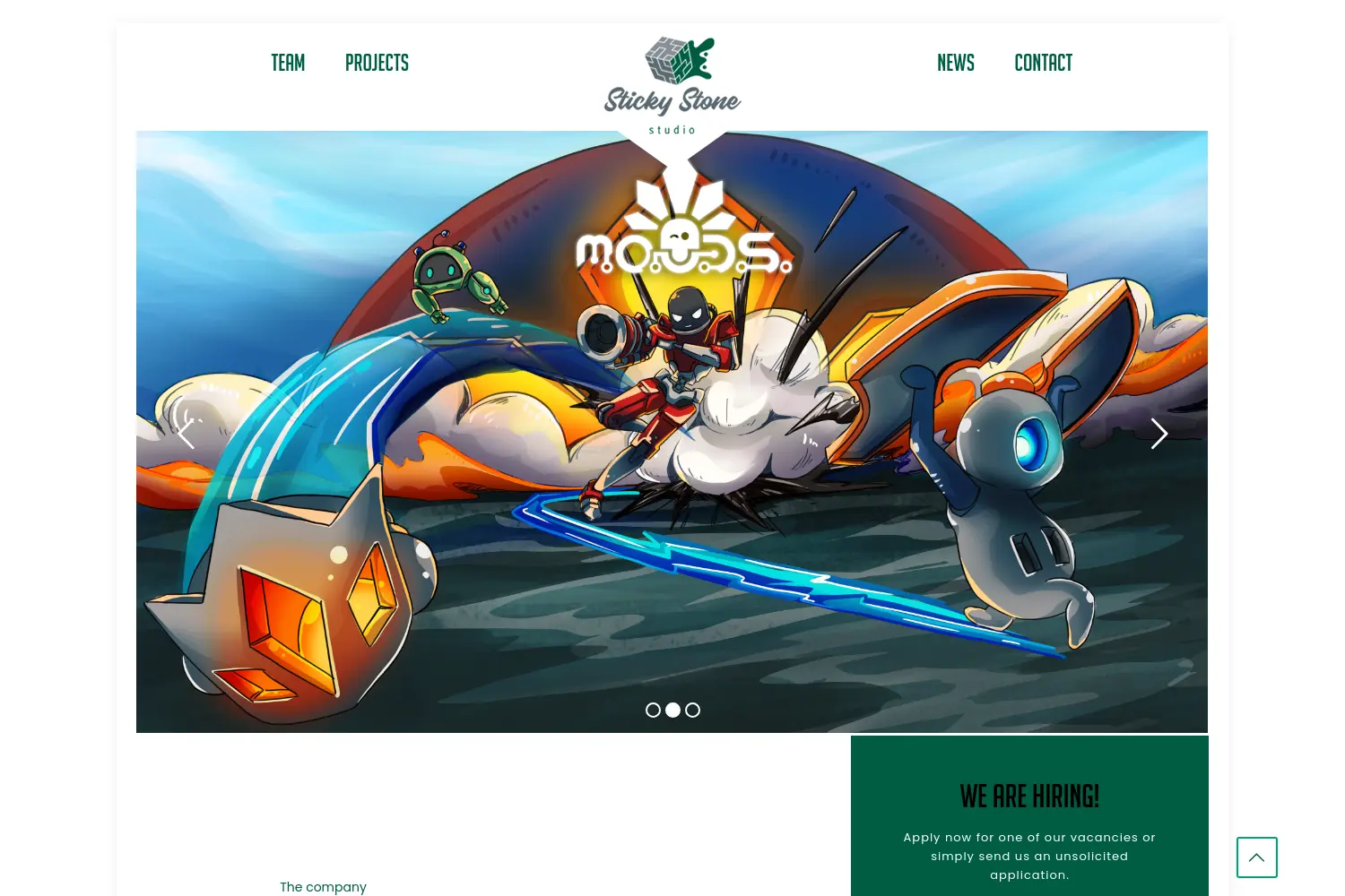 Website der Firma StickyStoneStudio GmbH
