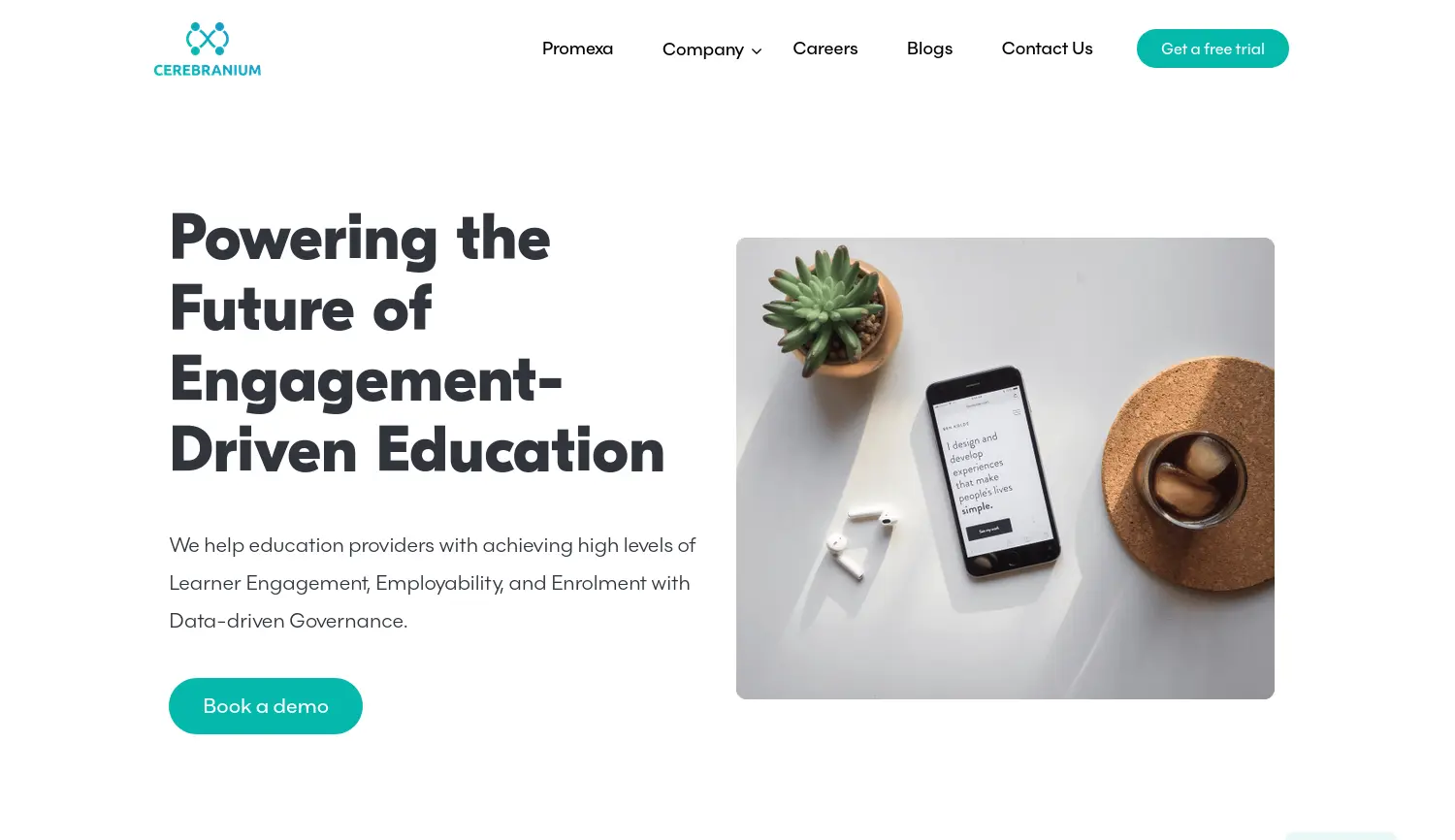 Website der Firma Cerebranium GmbH