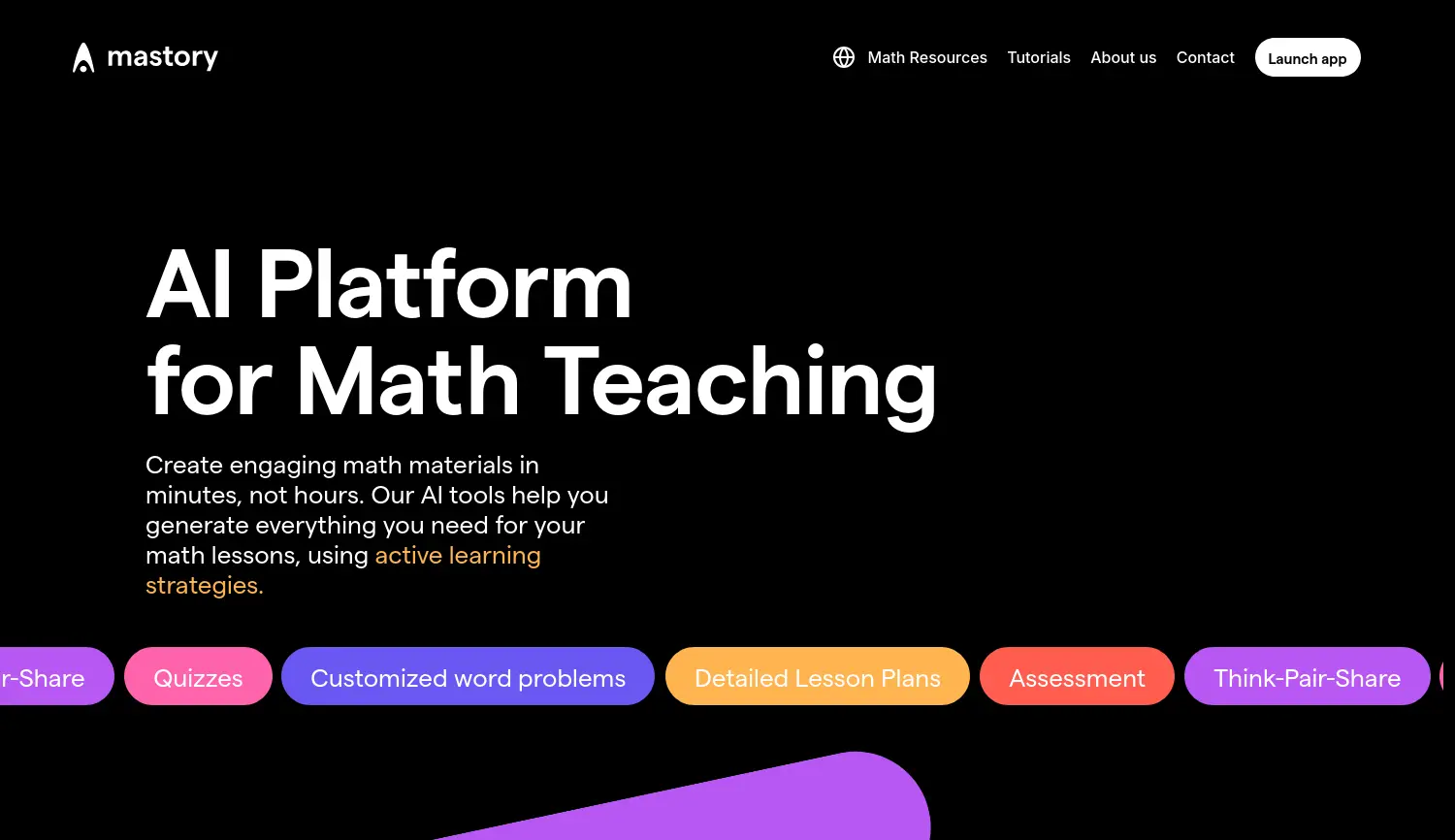 Website der Firma Mastory