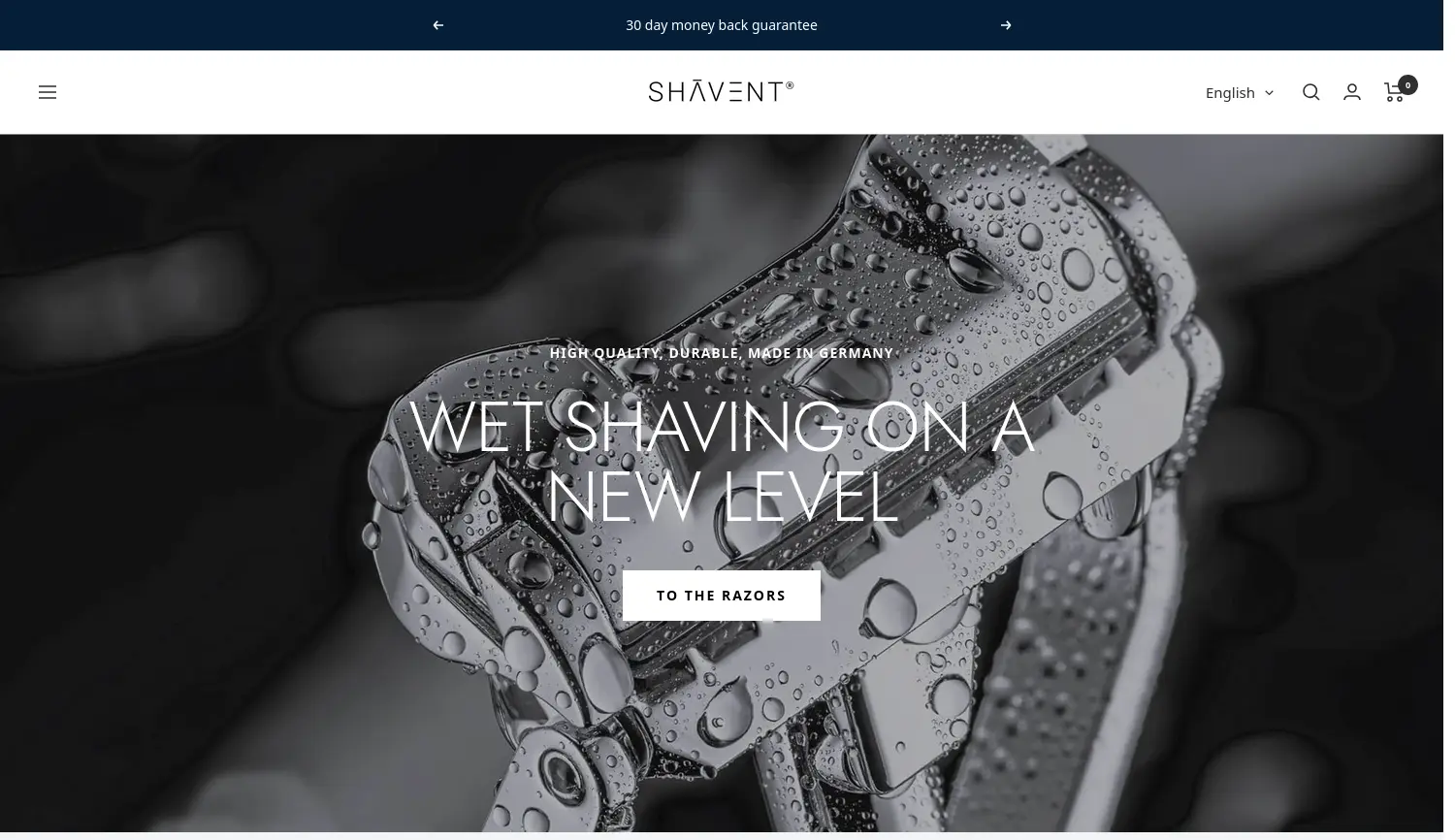 Website der Firma SHAVENT