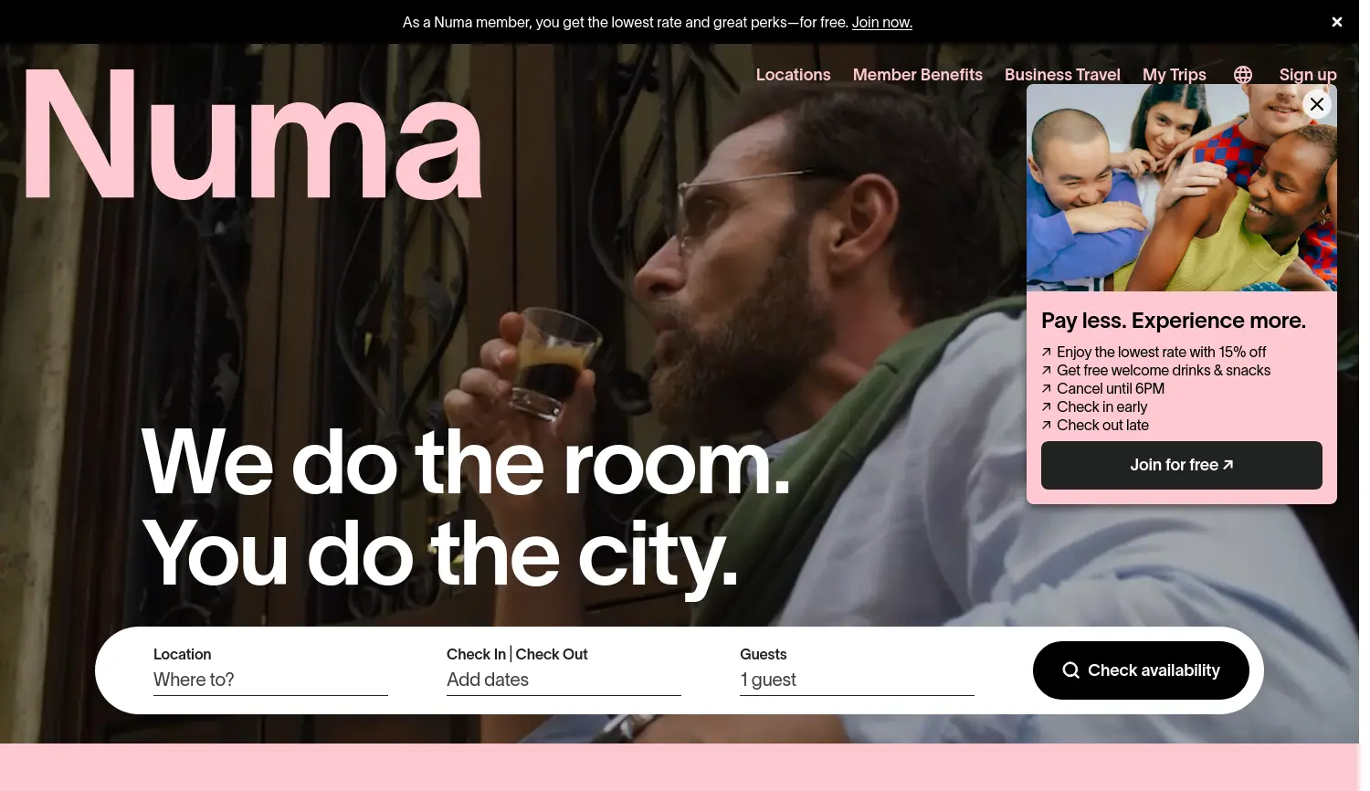 Website der Firma numa group SE