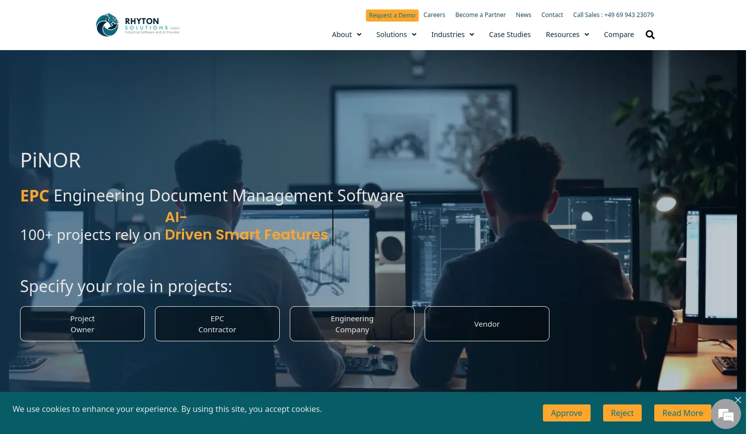 Website der Firma Rhyton Solutions GmbH
