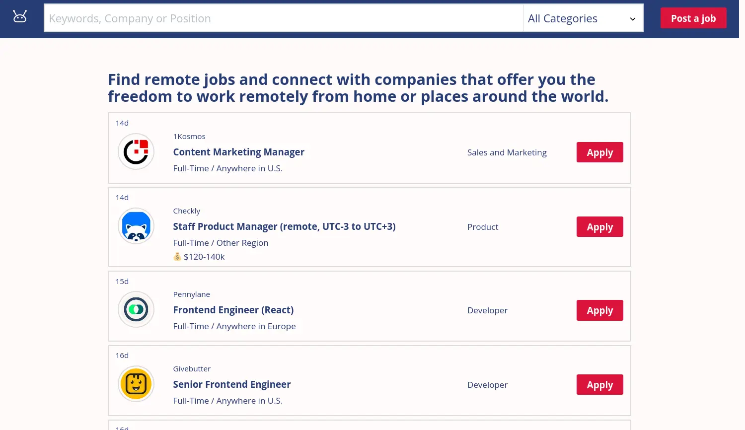 Website der Firma RemoteWX