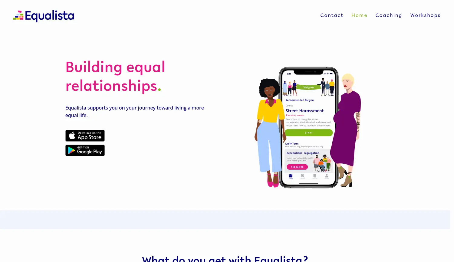 Website der Firma Equalista