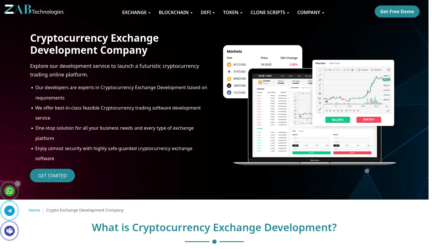 Website der Firma ZAB Technologies