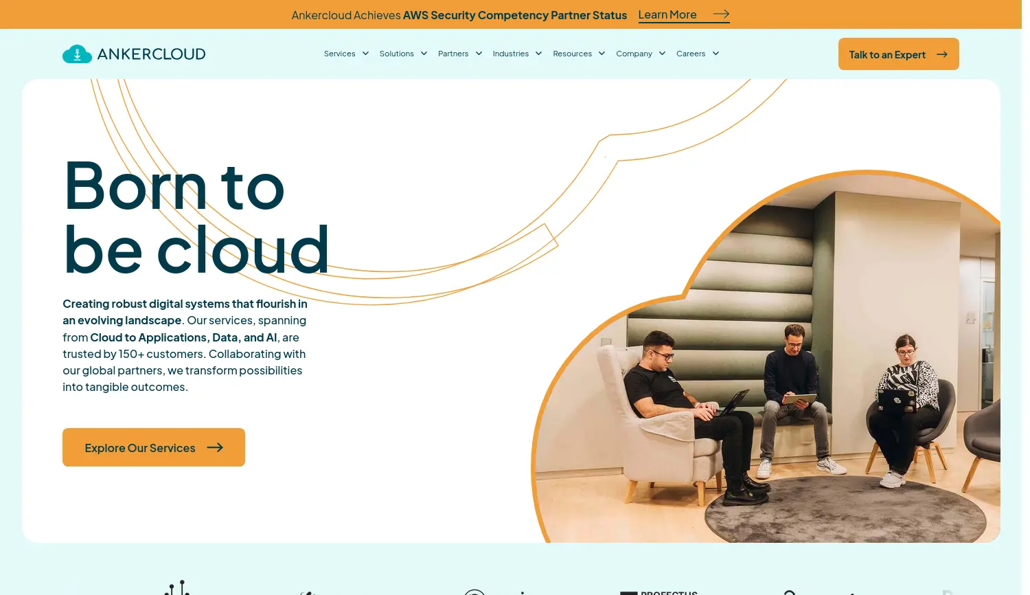 Website der Firma Ankercloud GmbH