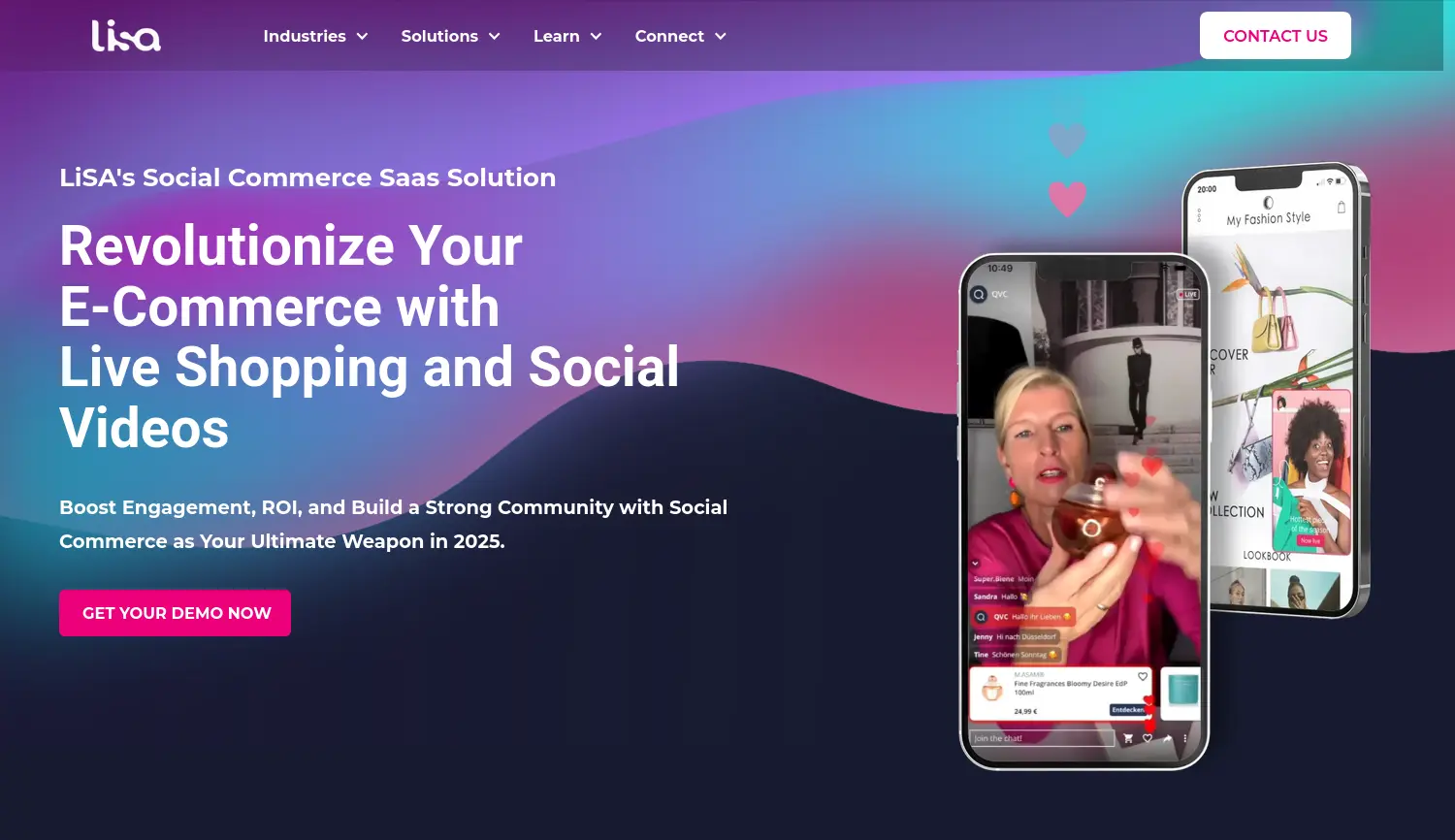 Website der Firma LiSA Retail Innovation GmbH