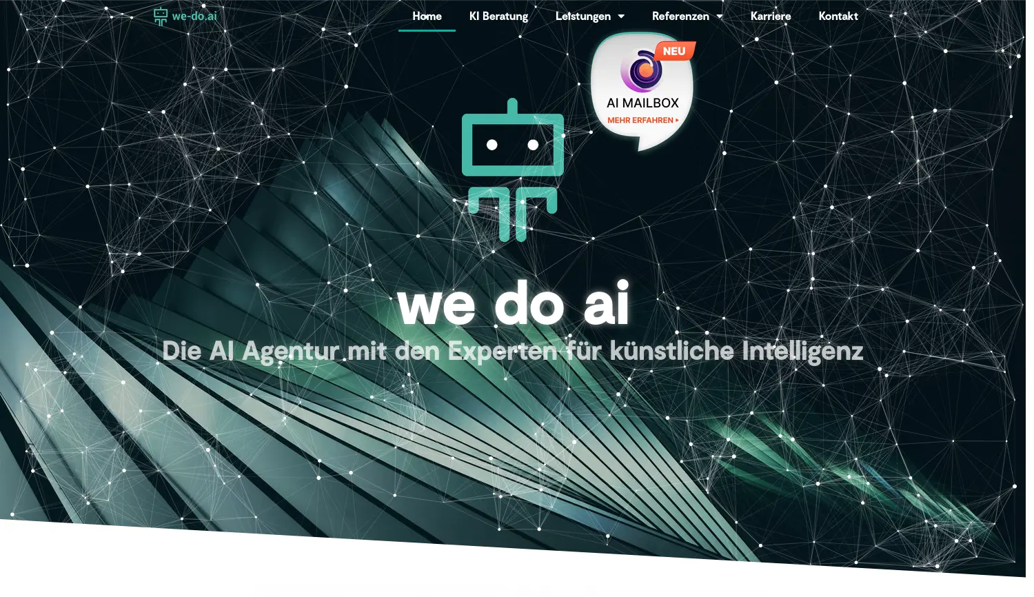 Website der Firma we-do.ai