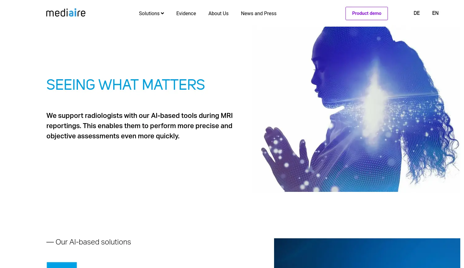 Website der Firma mediaire GmbH