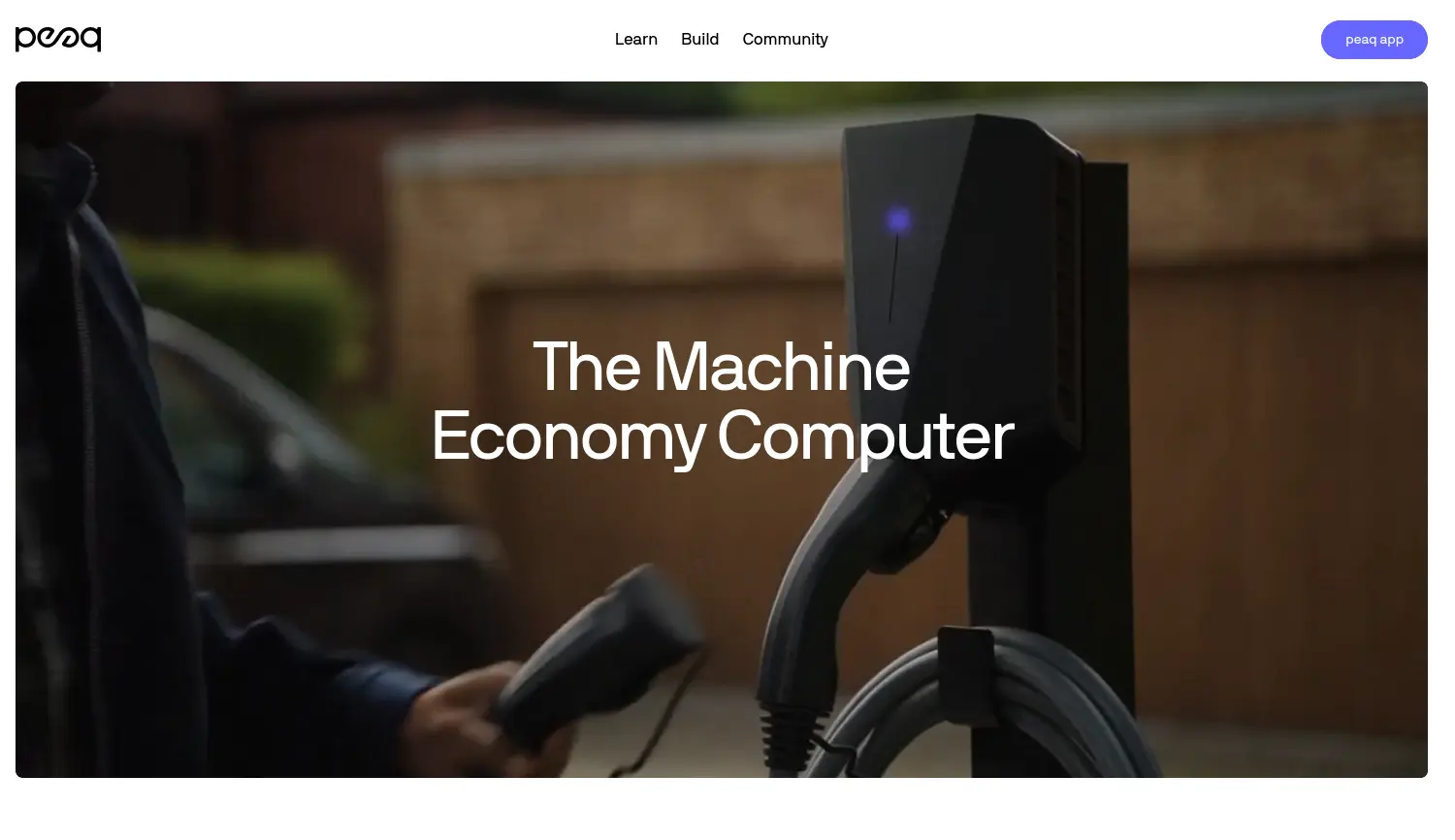 Website der Firma Peaq Foundation Ltd.