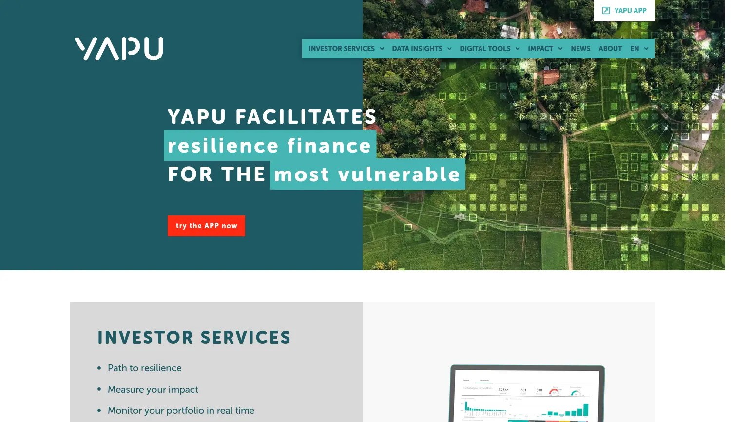 Website der Firma YAPU Solutions GmbH