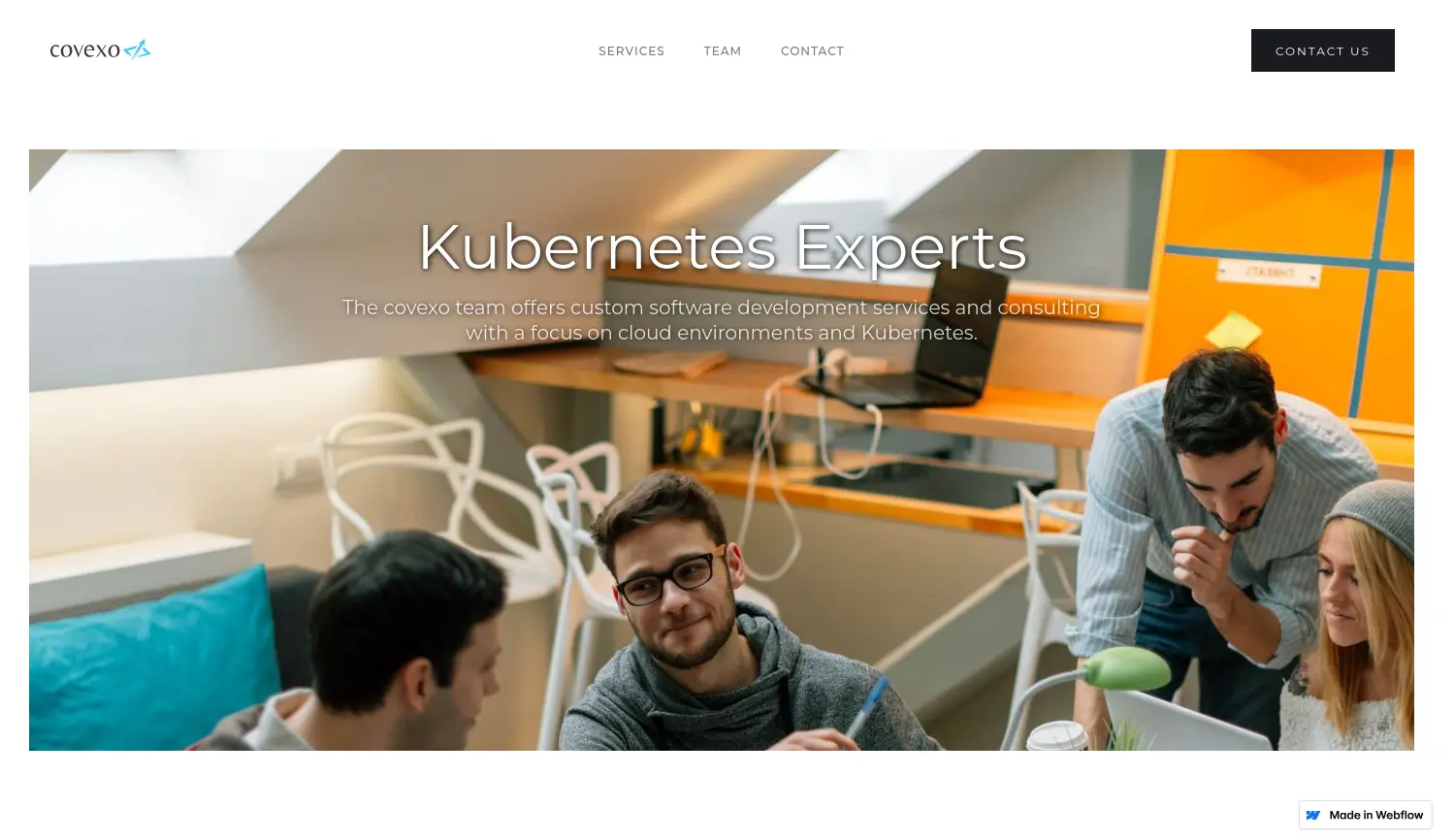 Website der Firma covexo GmbH