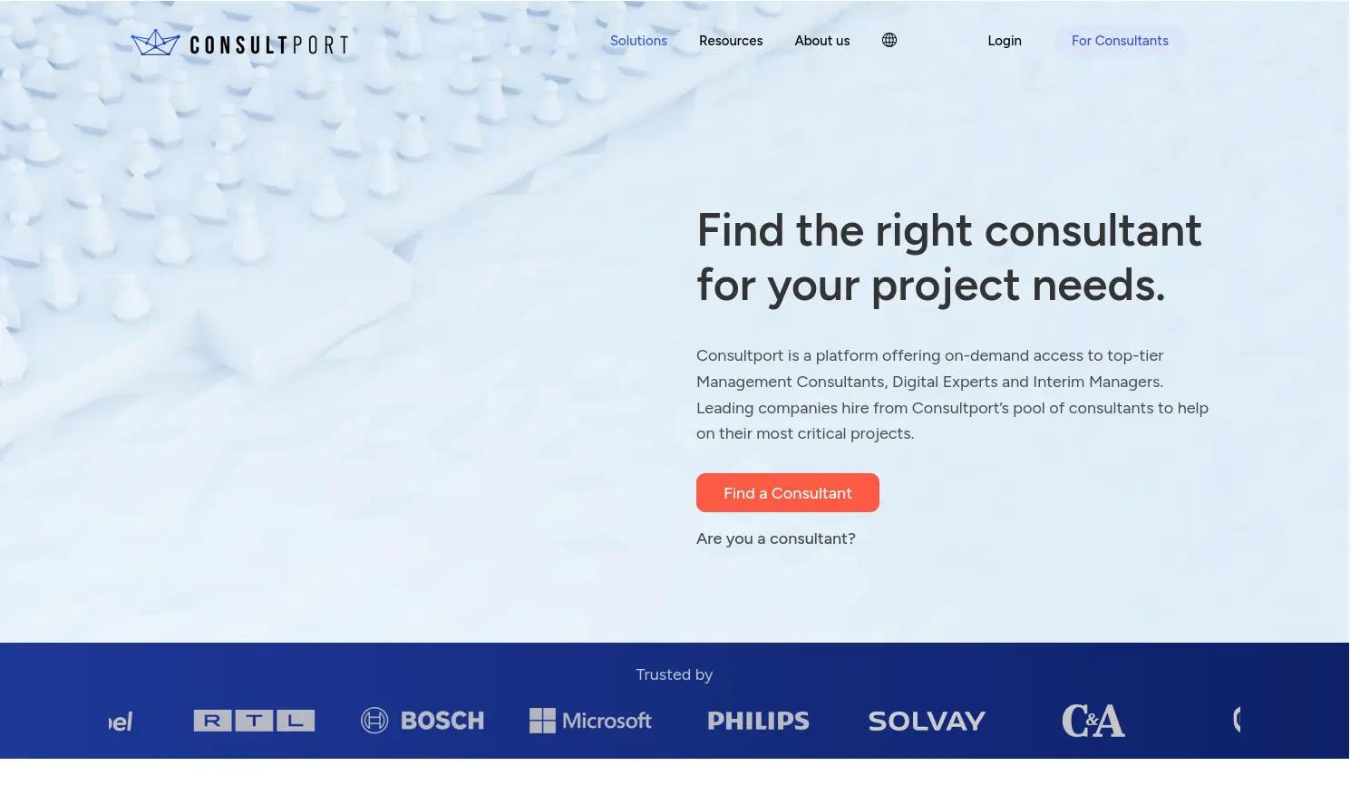 Website der Firma Consultport