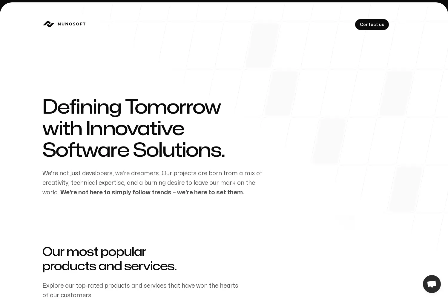 Website der Firma Nunosoft UG