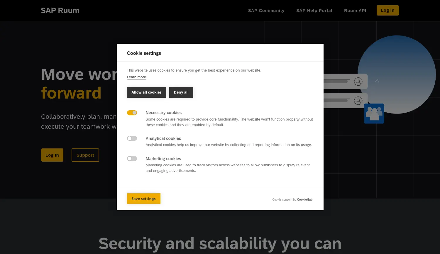 Website der Firma Ruum