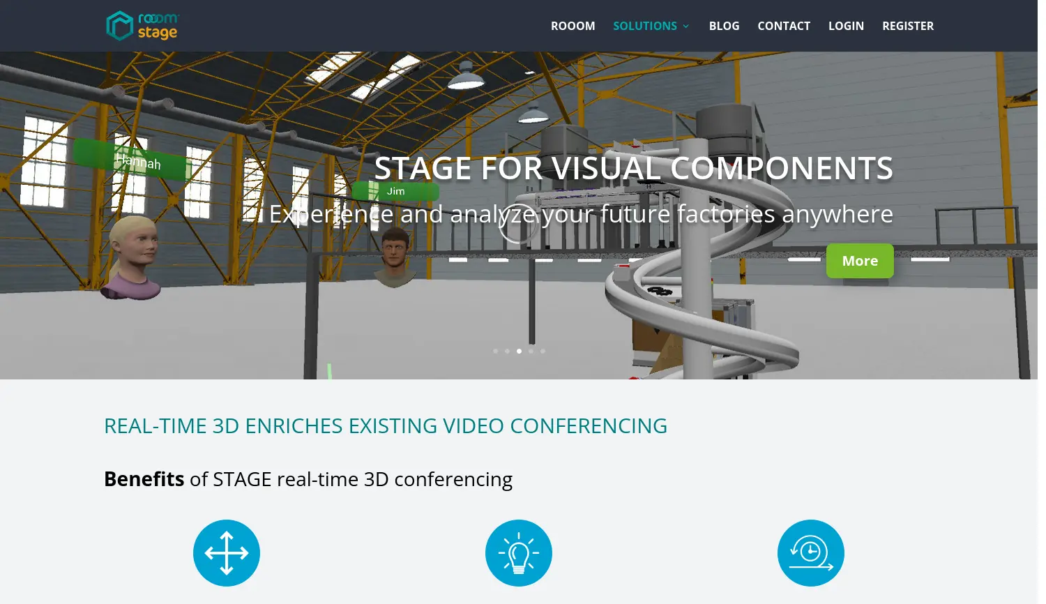 Website der Firma rooom AG