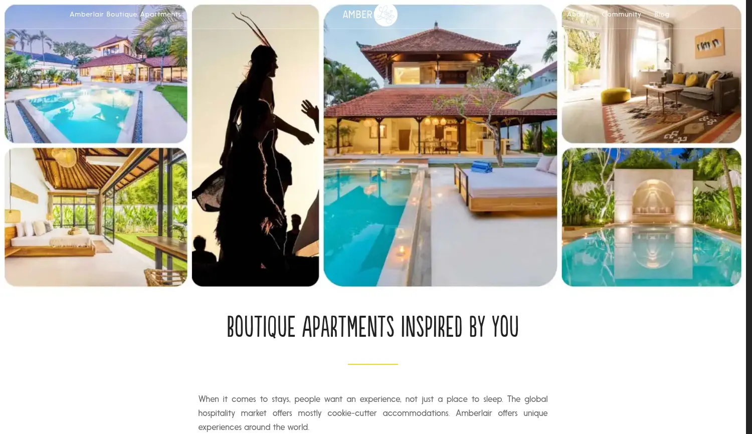 Website der Firma Amberlair