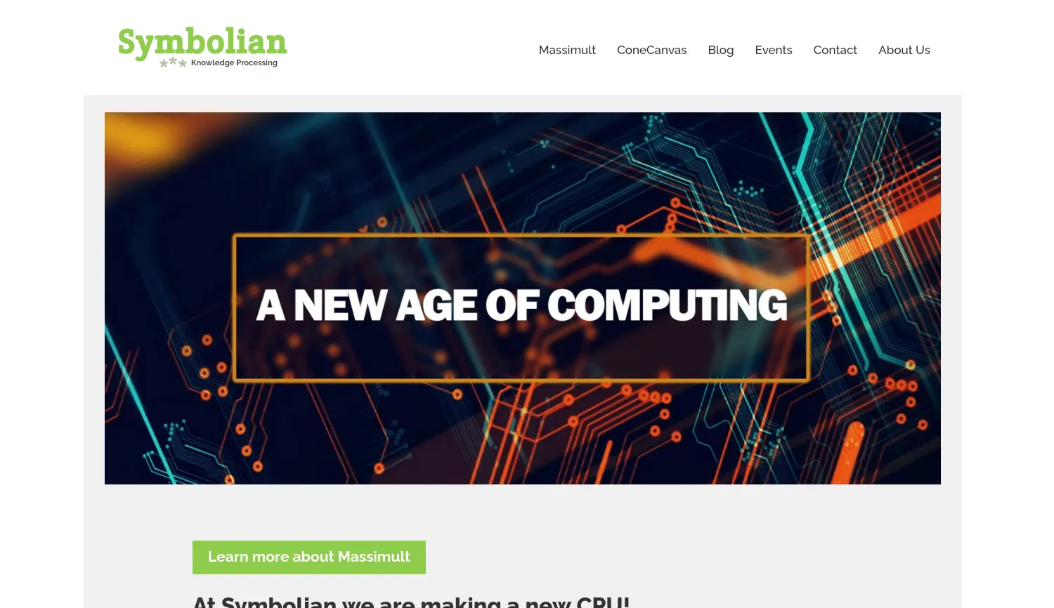 Website der Firma Symbolian GmbH