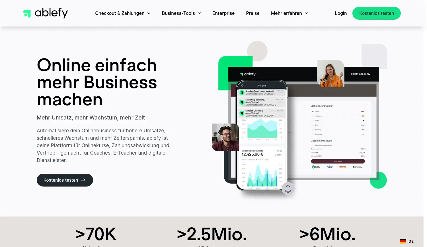 Website der Firma ablefy