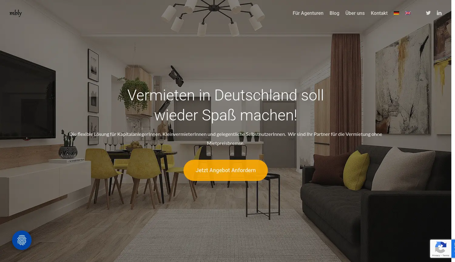 Website der Firma future forward living GmbH