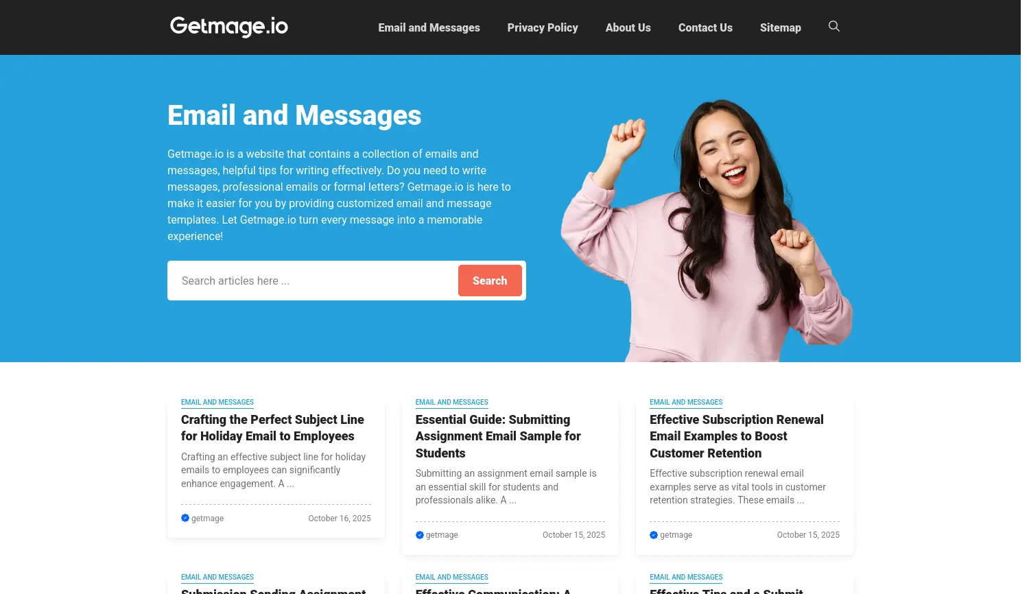 Website der Firma Getmage