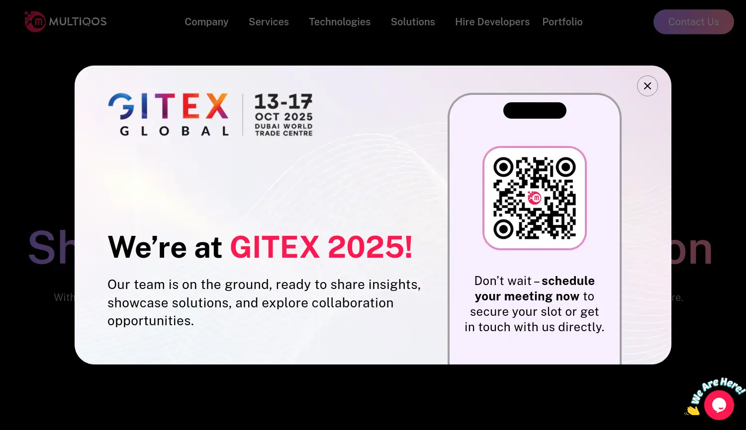 Website der Firma MultiQoS Technologies