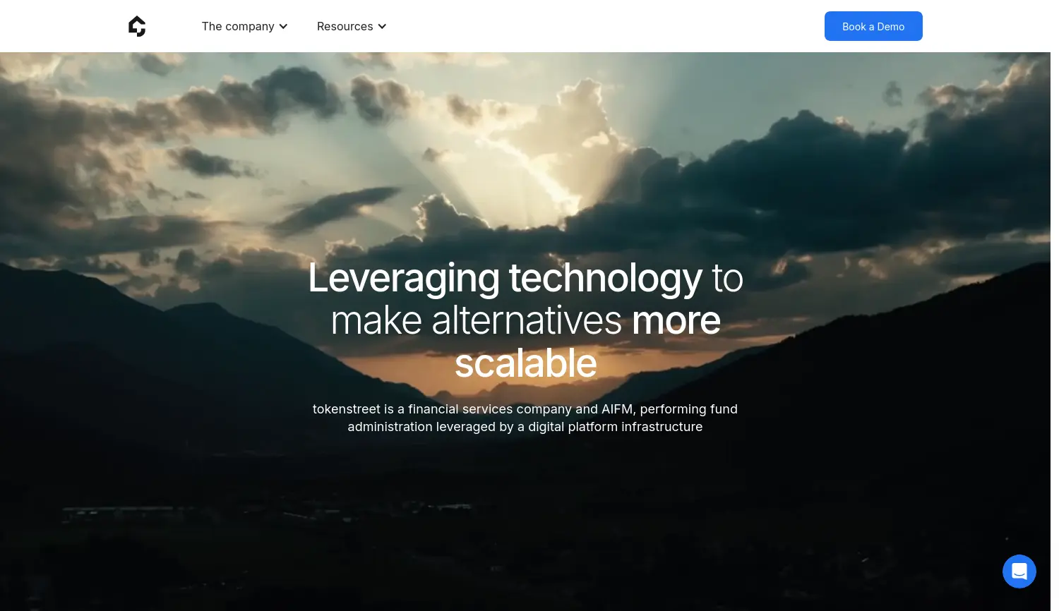 Website der Firma tokenstreet GmbH