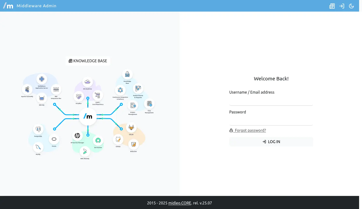 Website der Firma midleo