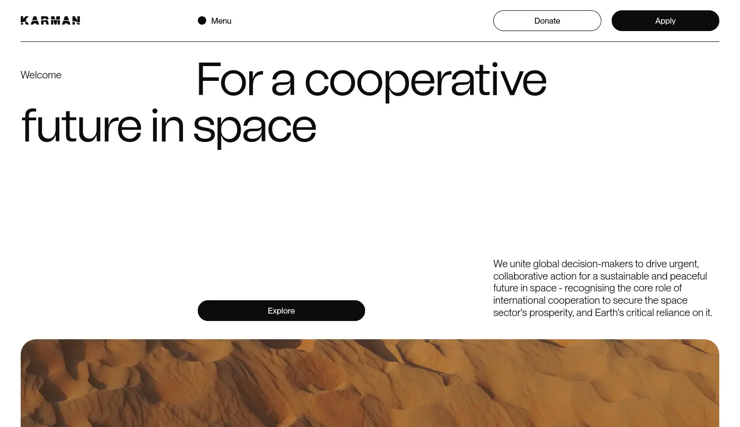 Website der Firma Karman Project Stiftung