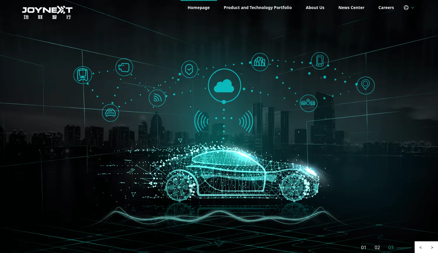 Website der Firma JOYNEXT Technology Co., Ltd.