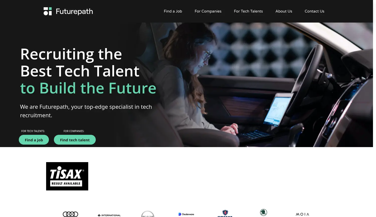 Website der Firma Futurepath GmbH
