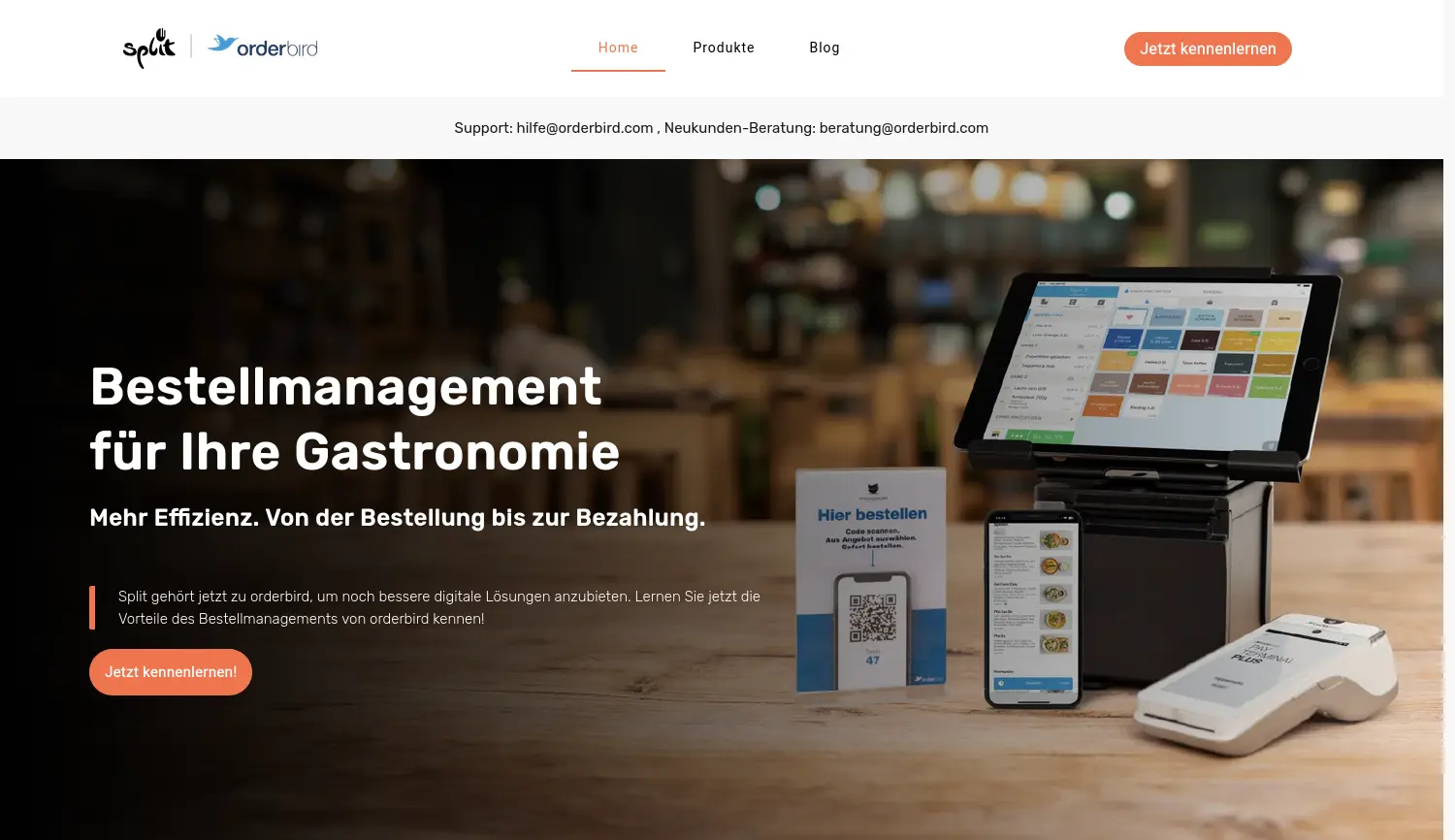 Website der Firma Split