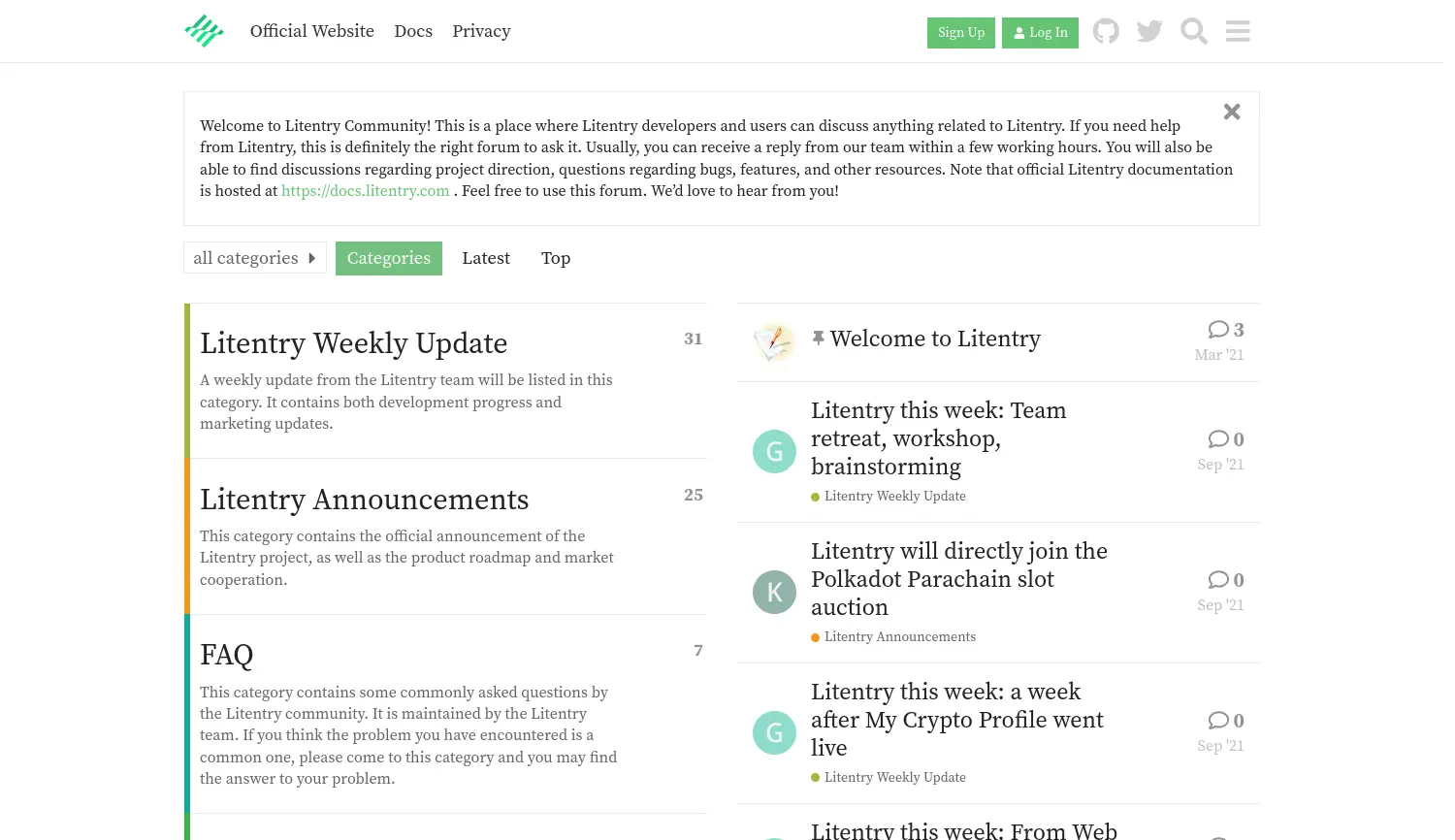 Website der Firma Litentry